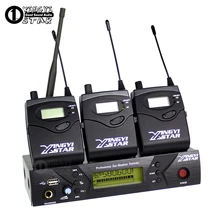 Беспроводная запись Studio In Ear Monitor system профессиональный сценический монитор в наушниках 3 приемника с 1 беспроводной передатчик