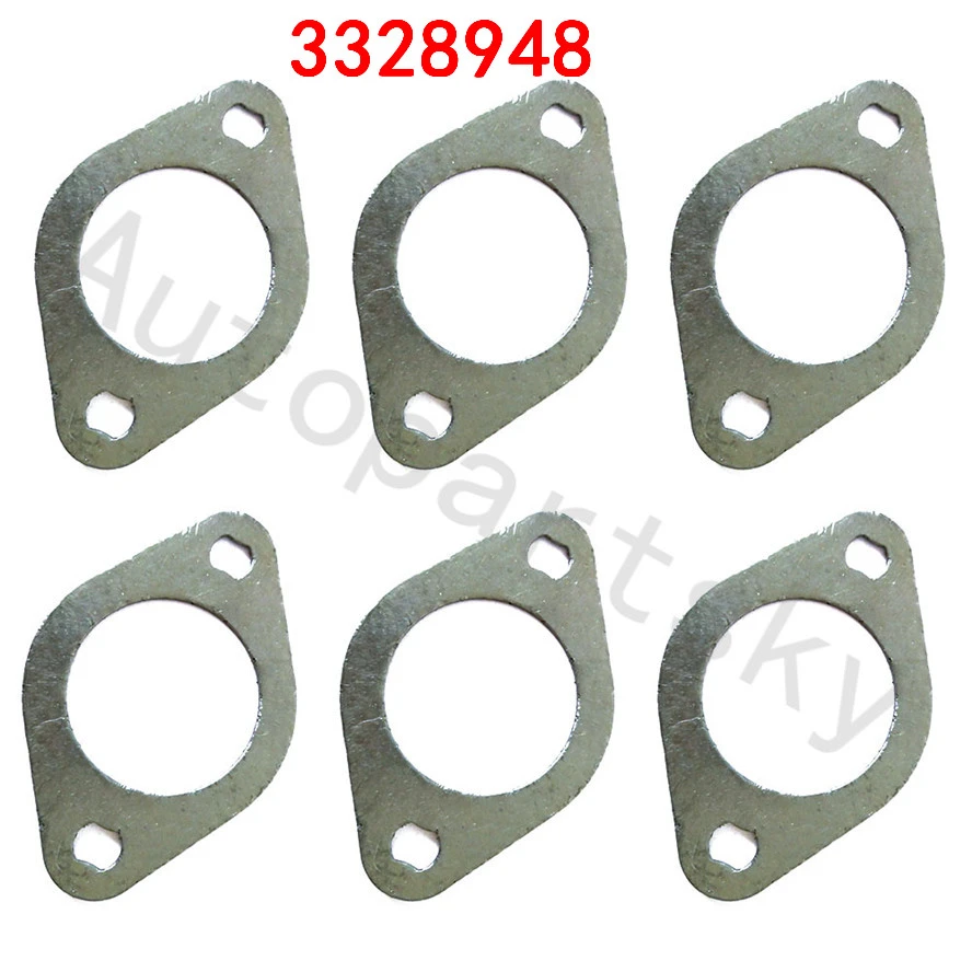 6pcs High Quality Exhaust Manifold Gaskets For Cummins L10 M11 Ism