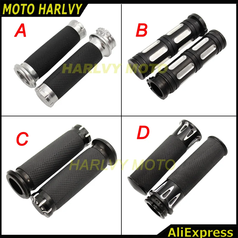 

Черные ручки ЧПУ 1 дюйм, 25 мм, рулевые рукоятки для Sportster Touring Dyna Softail на заказ