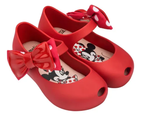 Детская прозрачная обувь; Новинка года; мини-обувь для девочек из ПВХ в горошек с бантом; сандалии принцессы с открытым носком; пляжная обувь