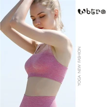 WBTRO Для женщин Йога Спортзал Фитнес Бег Байкер упражнения тренировка комплект рубашки одежда Топ эластичность трикотажные майки Спортивный бюстгальтер