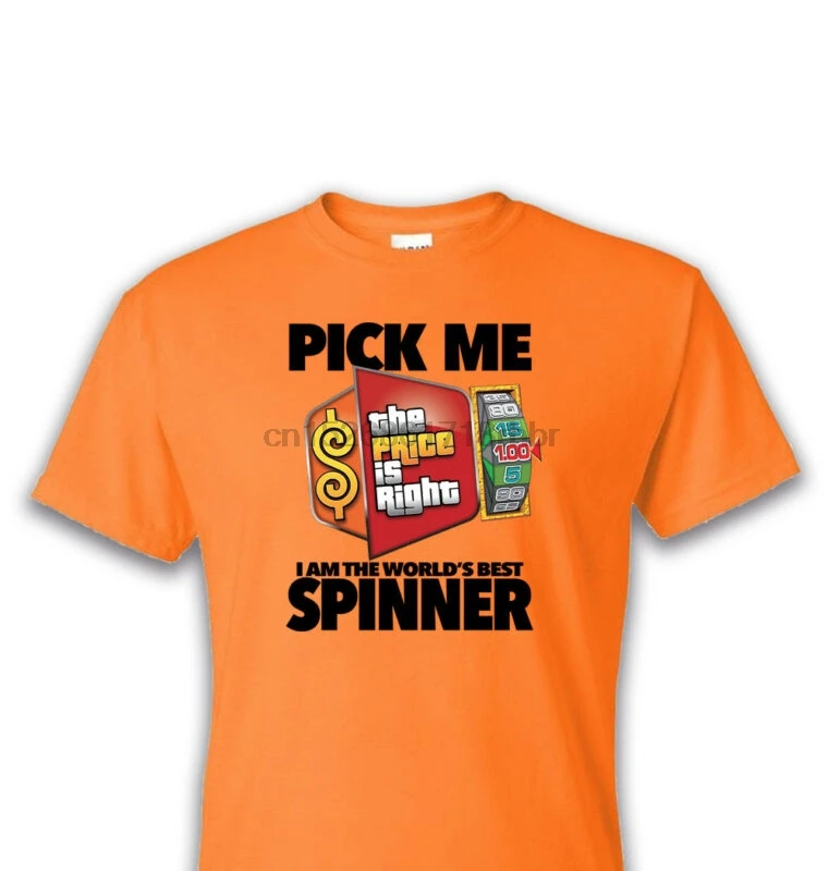 Price Is Right T Shirt Pick Me I am The Worlds Best Spinner Drew Carey