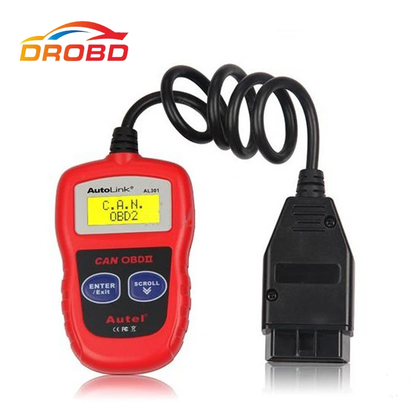 100% оригинал Autel Autolink AL301 OBDII/CAN считыватель кодов Clear DTCs AL 301 OBD2 автоматический диагностический сканер для DIY 100% оригинал Autel Autolink AL301 OBDII/CAN считыватель кодов Clear DTCs AL 301 OBD2 автоматический диагностический сканер для DIY