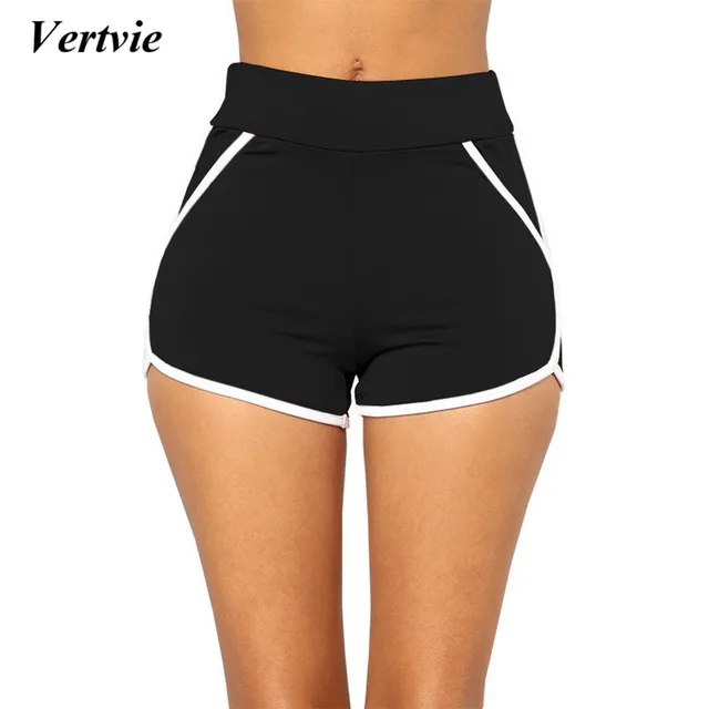 Vertvie Women Sexy Hot Pants Shorts Elastic Sport Yoga Shorts Summer