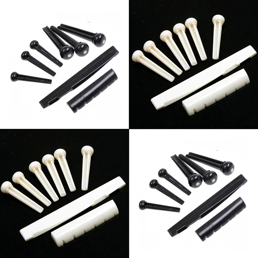 

1 Set Nail Nut Saddle Part Universal Tools Bridge Pins For Acoustic Folk Guitar