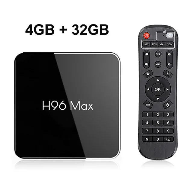 4 Гб ram 64G Android 9 tv BOX H96 MAX X2 Amlogic S905X2 Smart 4K медиаплеер 2,4G& 5G Wifi PK X96max H96MAX телеприставка Netflix - Цвет: 4G  32GB