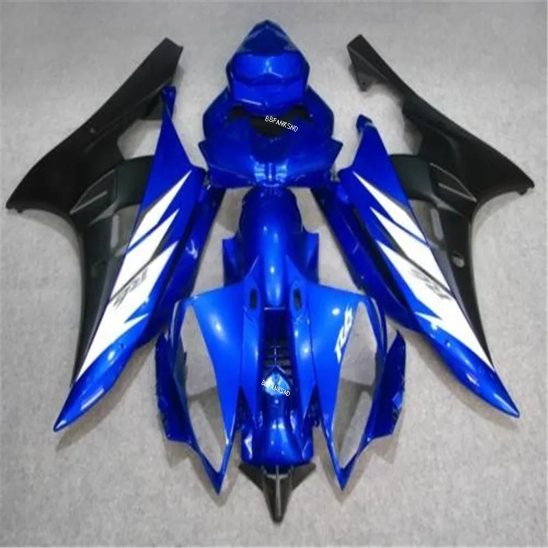 Литьевые Обтекатели для Yamaha YZF R6 06 07 сине черный комплект обтекателей мотоциклов