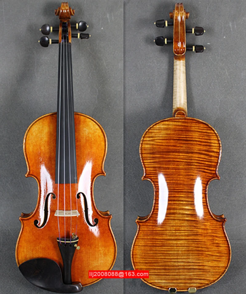 

High-end handmade violin 4/4 3/4 solid wood single-plate Gold violin children adult Professional playing musical instruments