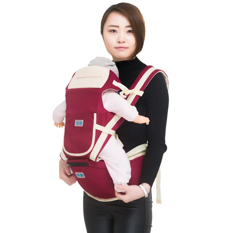 luxury 9 in 1 Baby Carrier Ergonomic Carrier Backpack Hipseat for newborn and prevent o type ...