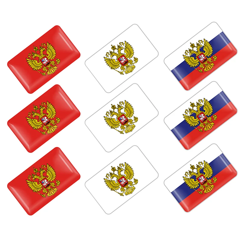 10 шт. автомобильный Стайлинг маленький декоративный значок эмблема Россия