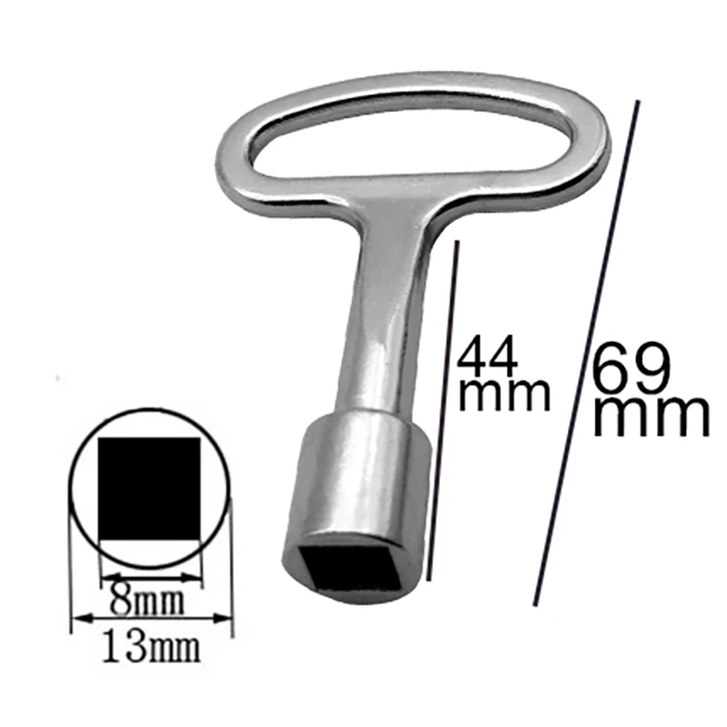 1 шт. метро поезд треугольный ключ замок Лифт дверь ключ многофункциональный электрический шкаф Ключи Универсальный Крест ключ мусорное ведро ключ - Цвет: Size S