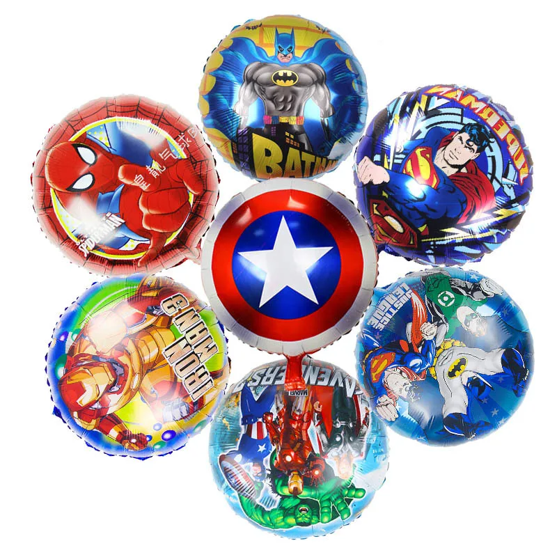 

[Hero Series] Avengers Foil Balloons Spider-Man Captain America Captain Hulk Iron Man Balloons Baby Favorites