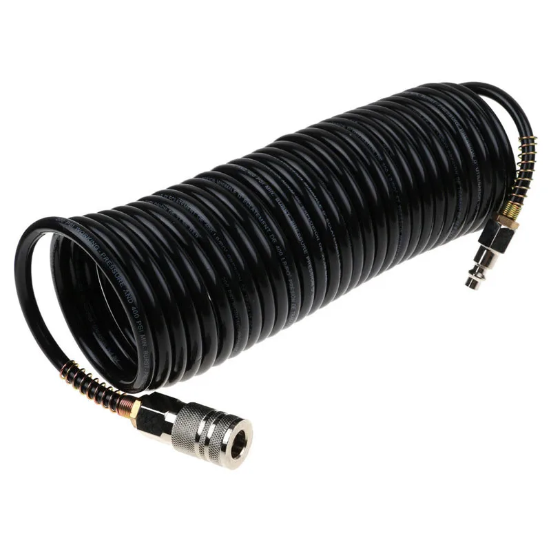 

7.5M/25FT Air Hose Fittings Recoil Pneumatic Airline Compressor 200 PSI Quick Coupler HVR88