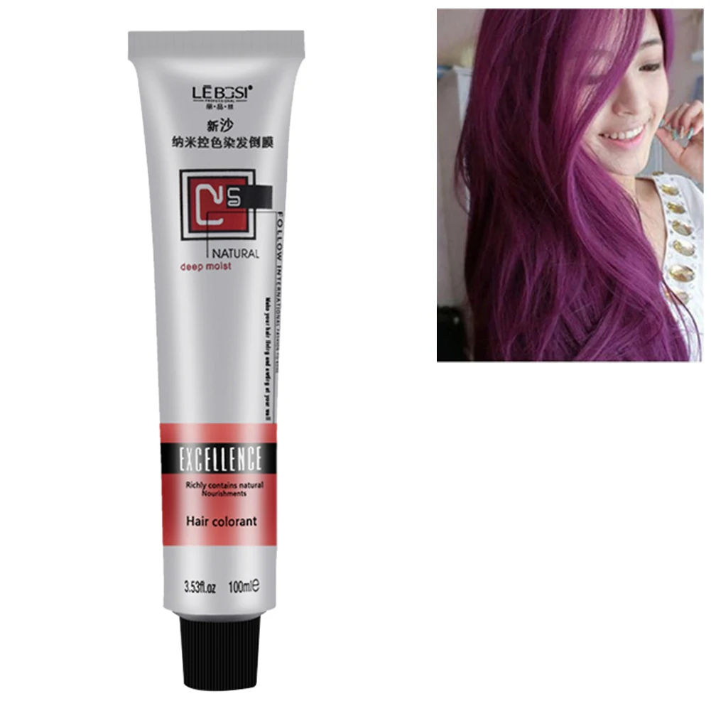 Unisex краска для волос Полуперманентная длинная салонная краска для волос Яркий крем 100 мл Краска для волос модный уход за волосами Стайлинг
