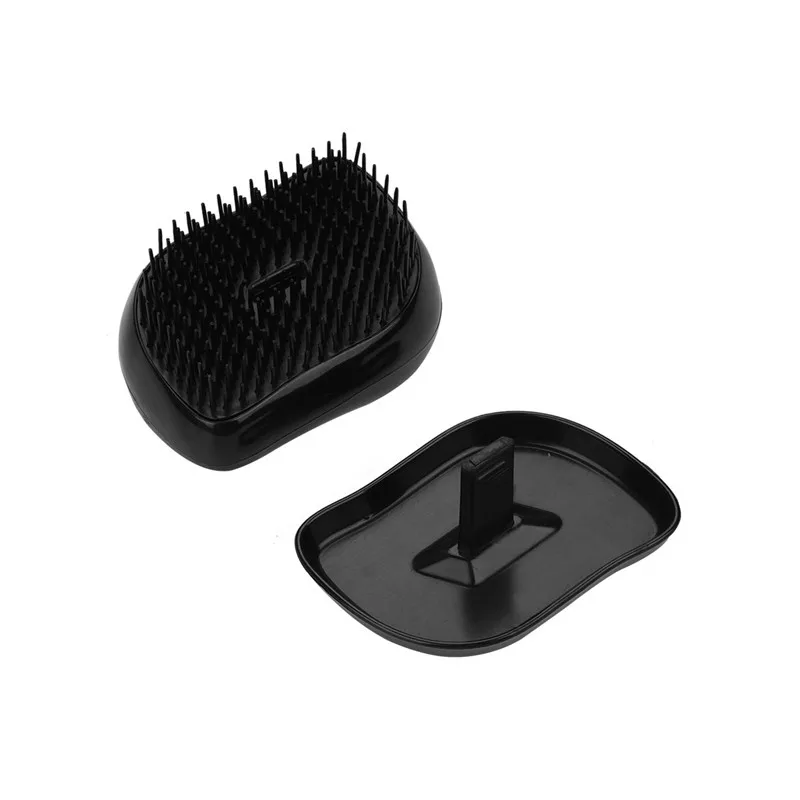 Portable Plastic Quick Detangling Comb Scalp Massage Comb Shampoo Shower Brush Electroplate Massage Comb Salon Hair Styling Tool