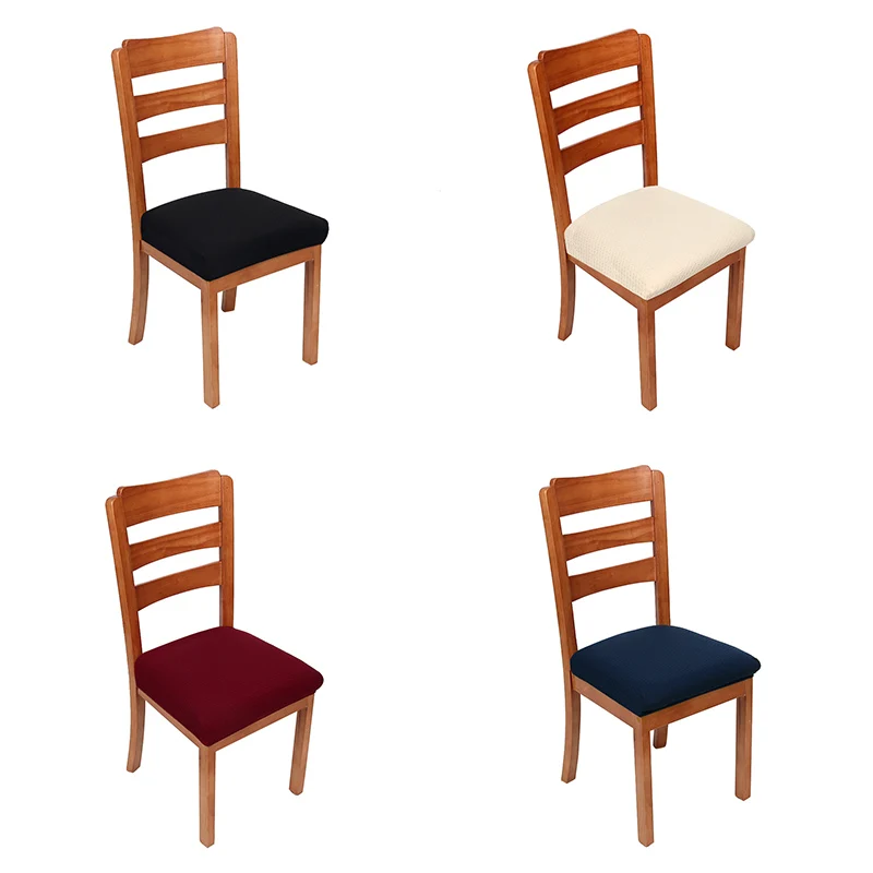 Спандекс жаккард сплошной цвет современный домашний декоративный стул Чехлы эластичный стрейч хорошие Чехлы банкетные короткие Чехлы для стула для офиса