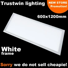 Белая рамка прямоугольная лампа для потолка светодиодный ультра тонкий 2x4 светодиодный панельный светильник 600x1200 Белый 72 Вт солнечной панели светодиодный