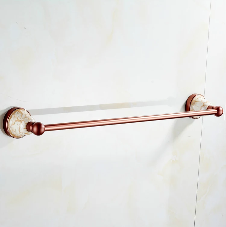 Стильная; 2 уровня держатель для банных полотенец Космический алюминиевый держатель для полотенец розовое золото нефрит вешалка для полотенец бар аксессуары для ванной комнаты