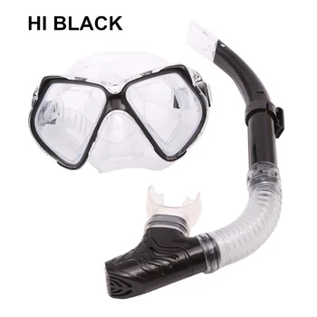 

HIBLACK Semi-dry Diving goggles swimming mask mask scuba diving mask underwater Breathing tube snorkel set