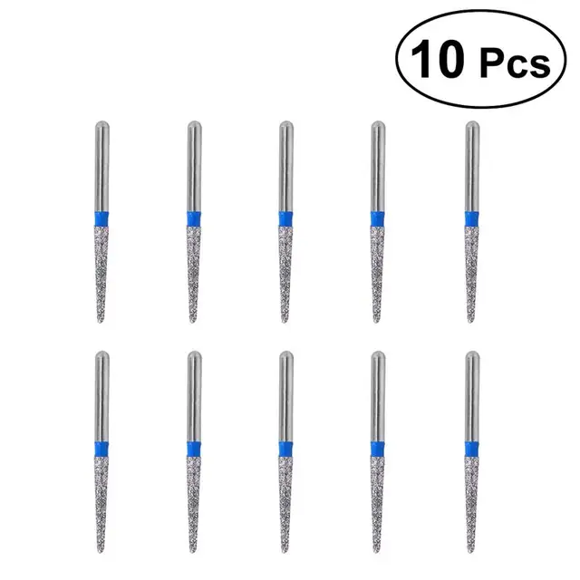 10pcs Dental Burs Diamond Burs High Speed Burs Dental Bur Drill Teeth
