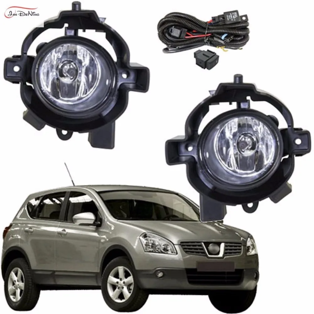 JanDeNing Car Fog Lights For Nissan Qashqai 2008 2010 Clear Front