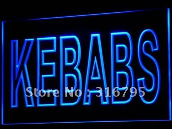 

i639 Kebabs Cafe Enseigne Lumineuse LED Neon Light Light Signs On/Off Swtich 20+ Colors 5 Sizes