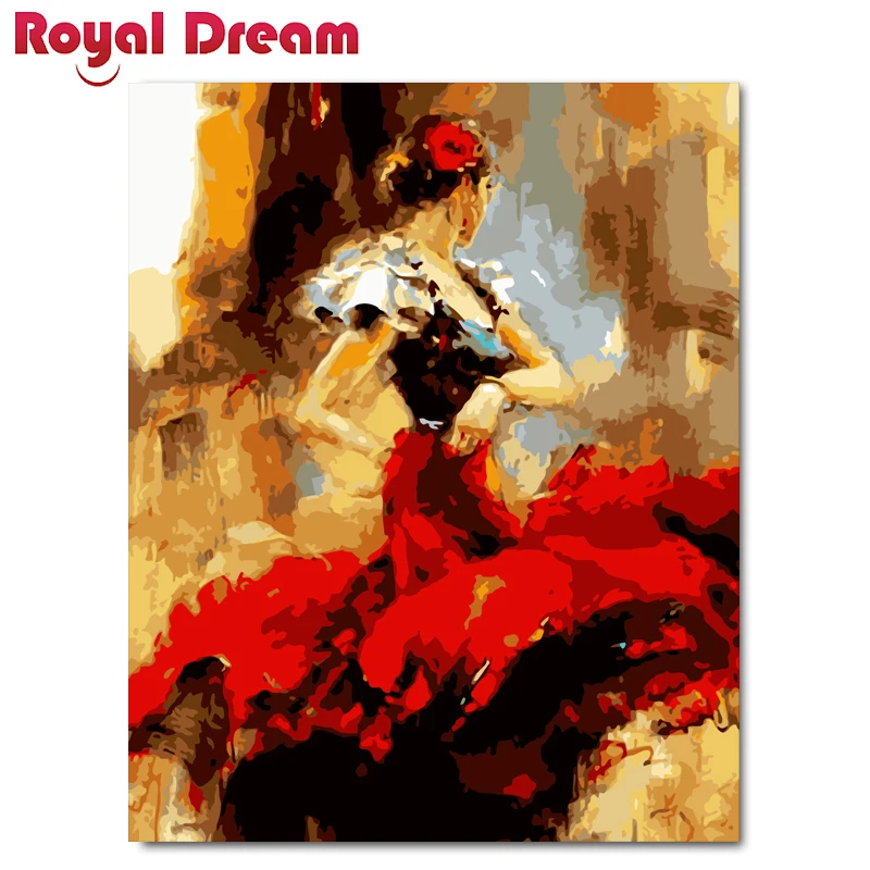 

DIY Digital Oil Painting By Numbers Europe Abstract Canvas Painting For Living Room Wall Art