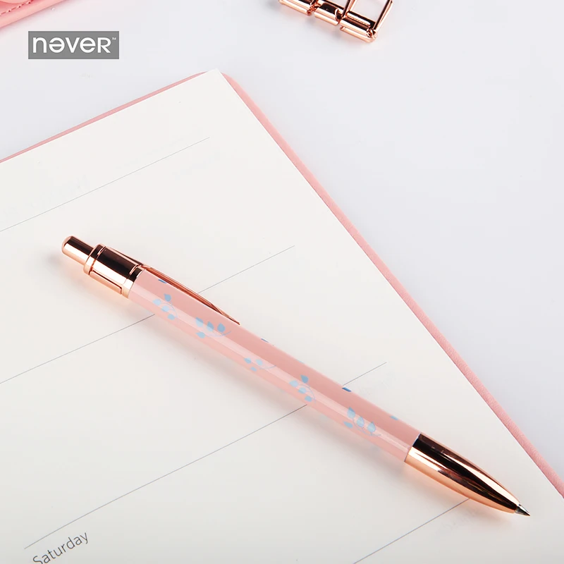 Никогда не корейский цветочный А5 персональный ноутбук дневник розовый Карандаш сумка металлическая ручка канцелярские принадлежности Подарочный набор планировщик
