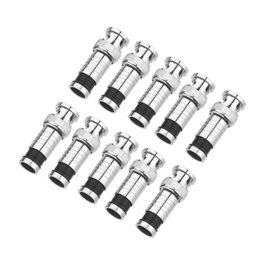 Обжимной соединитель BNC RG59 для камеры видеонаблюдения 10 шт.|connector crimp|connector rg59connector