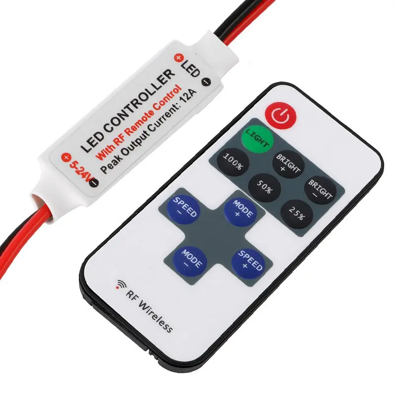 multi color led system car remote controller
