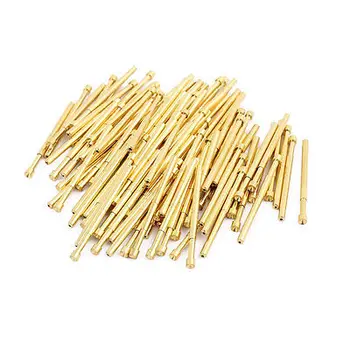 

100pcs PA125-A 2.0mm Dia 33.3mm Length Metal Spring Pressure Test Probe Needle