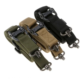 

Tactical Rifle Gun Sling Strap QD Swivel Dual Two 2 Point Gun Sling Shooting Hunting Nylon Rifle Strap Airsoft Safety Gun Straps