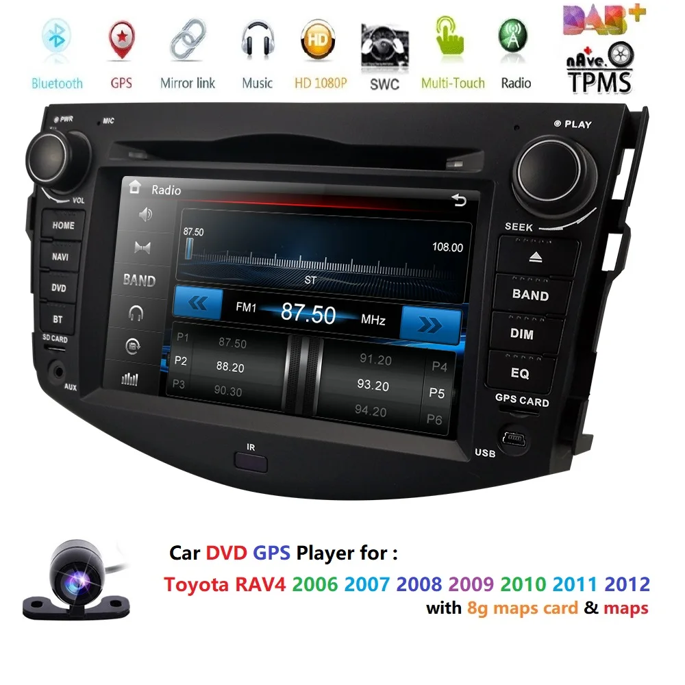 Discount Hizpo AutoRadio 2din GPS  Car DVD Automotivo Multimedia Player For Toyota RAV 4 RAV4 2006 2007 2008 2009 2010 2011 2012Navi 2