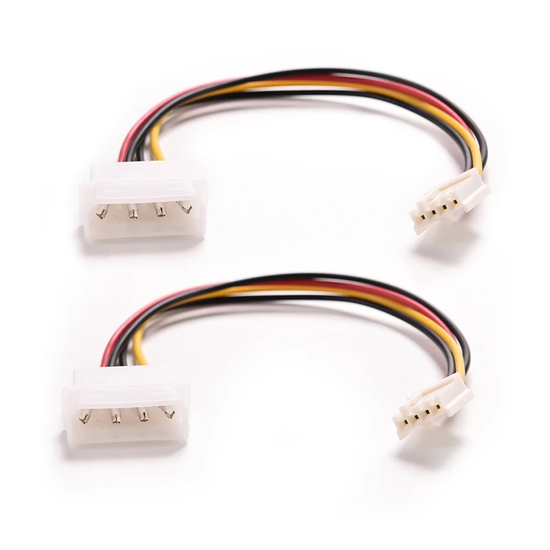 

Computer PC Big 4p Small 4p Power Cord Floppy Drive Connector 4Pin IDE Power Supply to Floppy Drives Adapter Cable