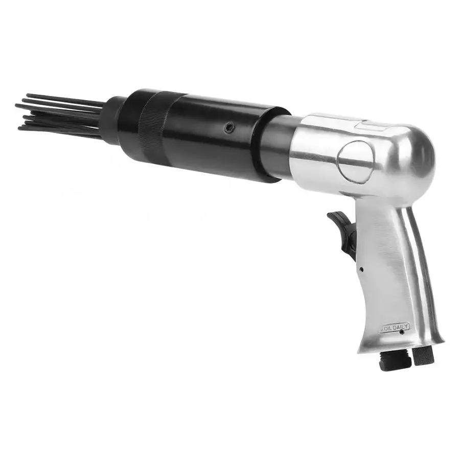 

Air Pneumatic 19 Needle Scaler Pistol Grip Rust Paint Slag Corrosion Removing Deburring Tool High Quality