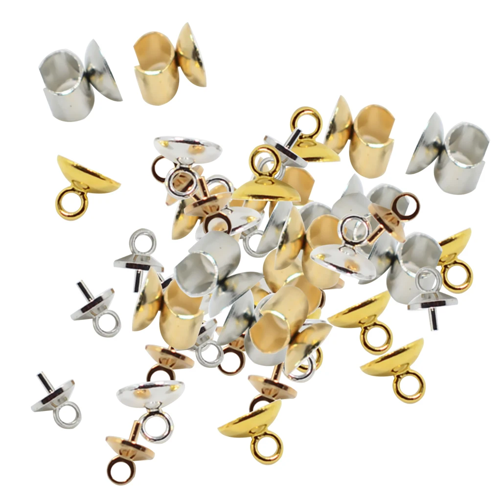 50 Pieces Alloy Mixed Style Hair Accessories Finding Craft DIY Clasps