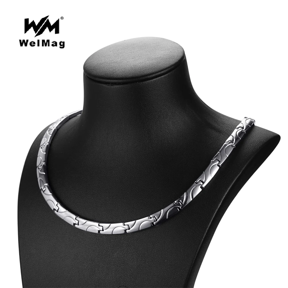 Купить женское магнитное ожерелье welmag классическая цепь из титана
