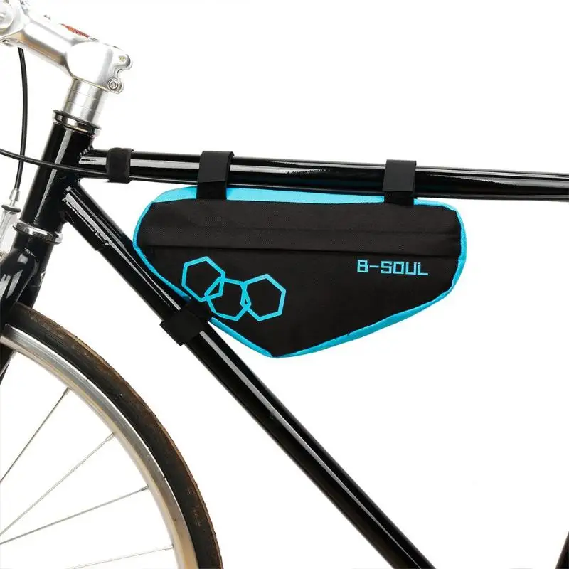 Perfect Polyester Front Tube Bicycle Triangle Bags Waterproof Bike Frame Bag Phone Saddle Strap-On Pouch Bicycle Accessories 8
