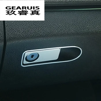 

Car Styling Copilot Glove box handle panel cover Sticker trim For Mercedes Benz C Class W204 C180 C200 Auto interior accessories