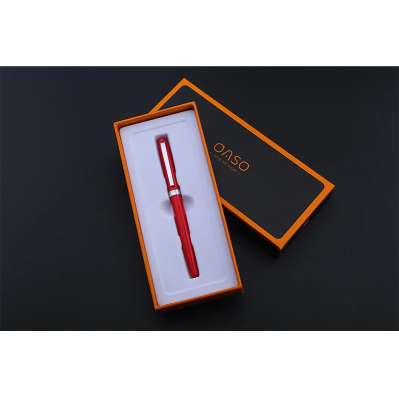 Oaso s106 arte curvada nib conjunto preto vermelho branco