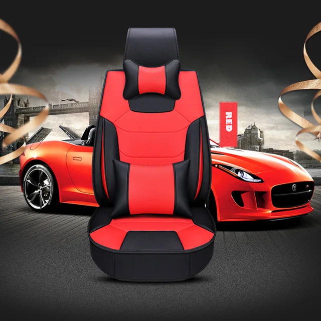 Red with Pillows Чехлы для автомобильных сидений кожаные автомобильные аксессуары для porsche cayenne s gts macan, subaru impreza tribeca xv sti 2010 2009 2008 - Название цвета: Red with Pillows