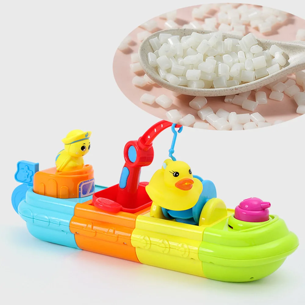 

Cartoon Cute Bathtub Toys Boat Assemble Floating Ship Pool Beach Play 27*6.3*8.5CM