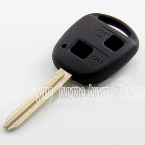 

BBQ@FUKA 2Buttons Uncut Blade Blank Remote Key keyless Shell Case Fit for Toyota Prado Tarago Camry Corolla Rav 4 Avensis Echo