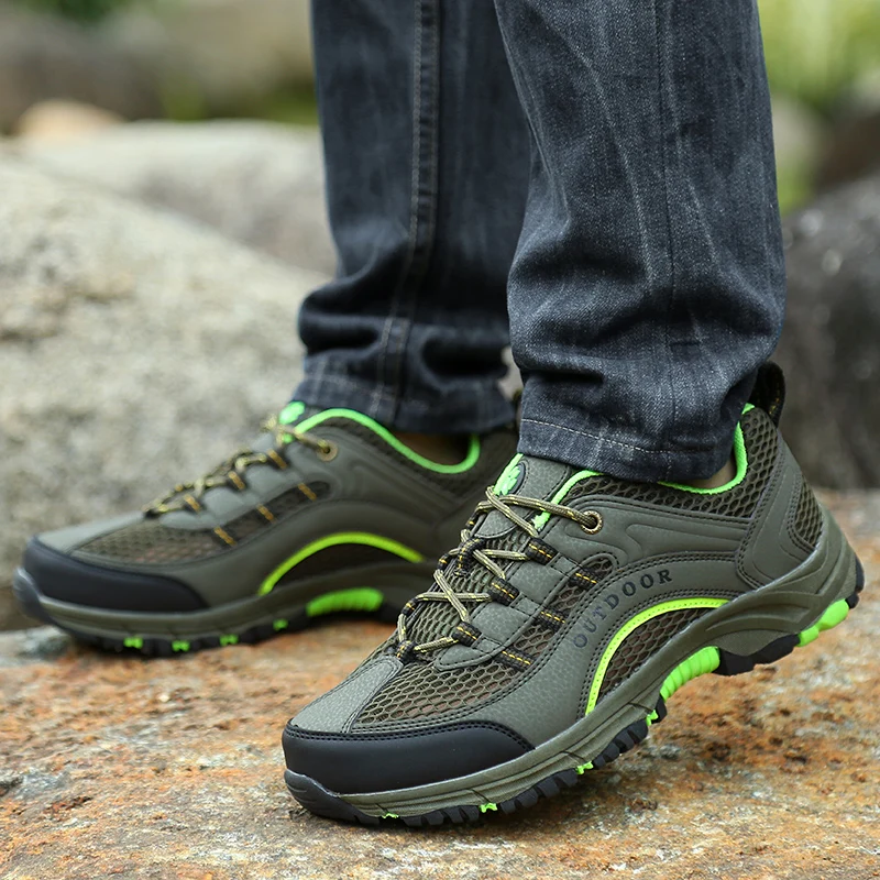 Men Summer Mesh Breathable Hiking Trekking Shoes Outdoor Men Sneakers Mountain Climbing Shoes Men Sport Shoes Non-slip Shoes Men Summer Mesh Breathable Hiking Trekking Shoes Outdoor Men Sneakers Mountain Climbing Shoes Men Sport Shoes Non-slip Shoes