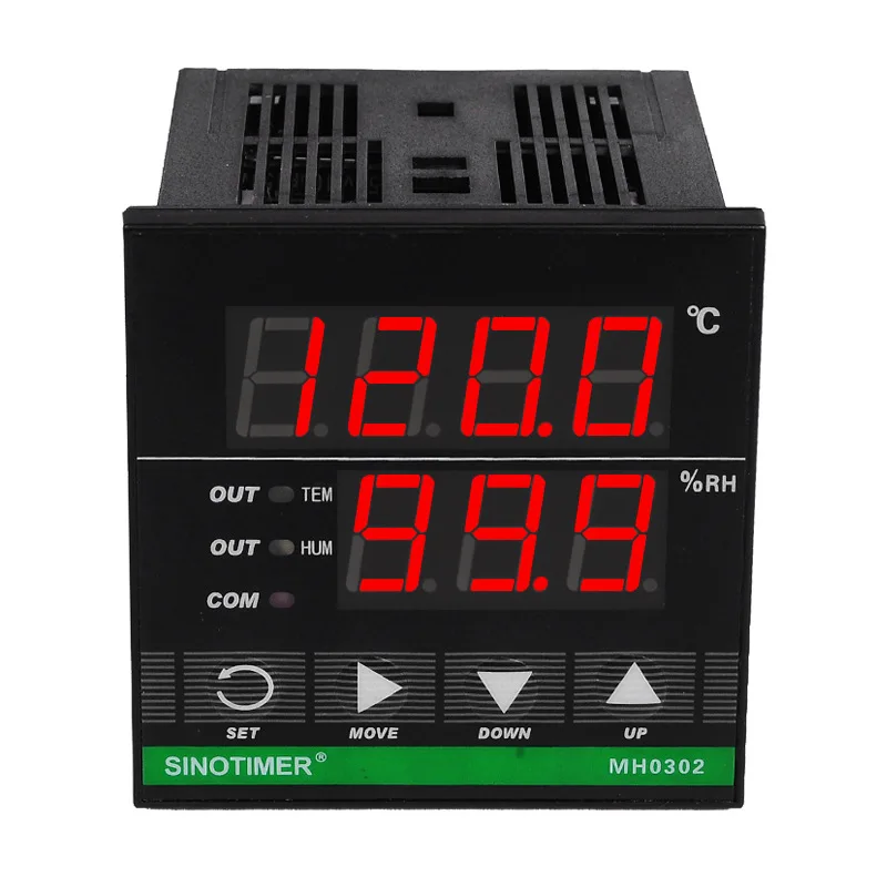 

MH0302 72x72 mm Digital Temperature Controller Thermostat Universal Input Relay Output Temperature and Humidity Controller