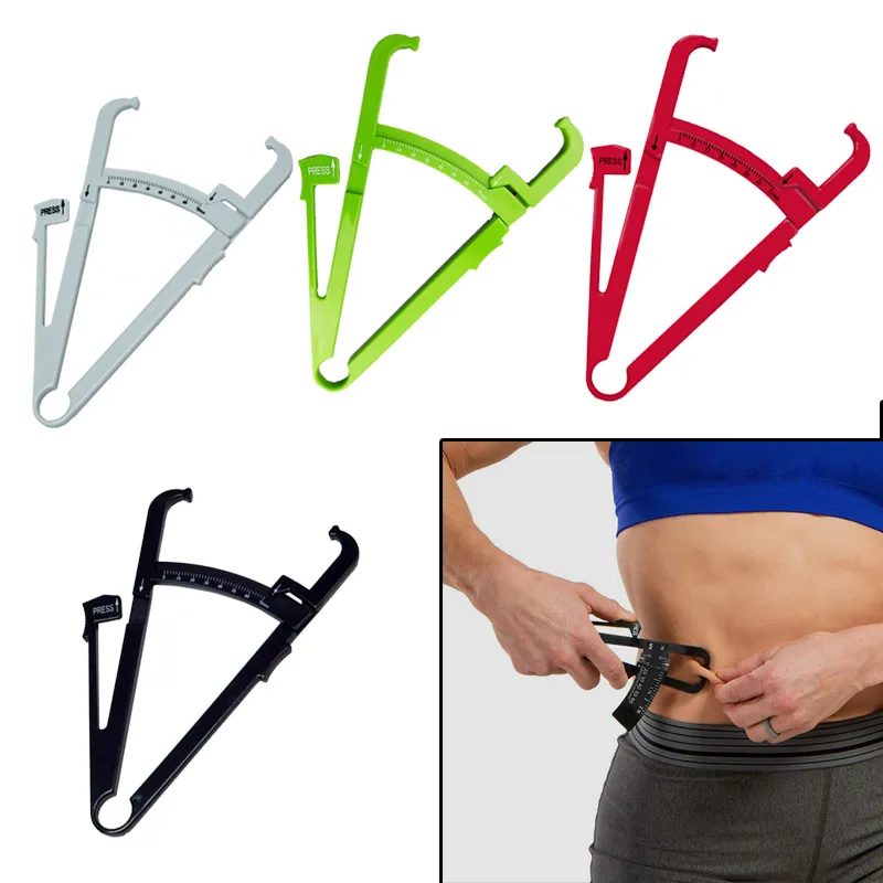 

1 pcs Body Fat Caliper Measuring Tool Professional Fat Loss Tester Analyzer with Measure Chart for Accurate Body Fat Percentage
