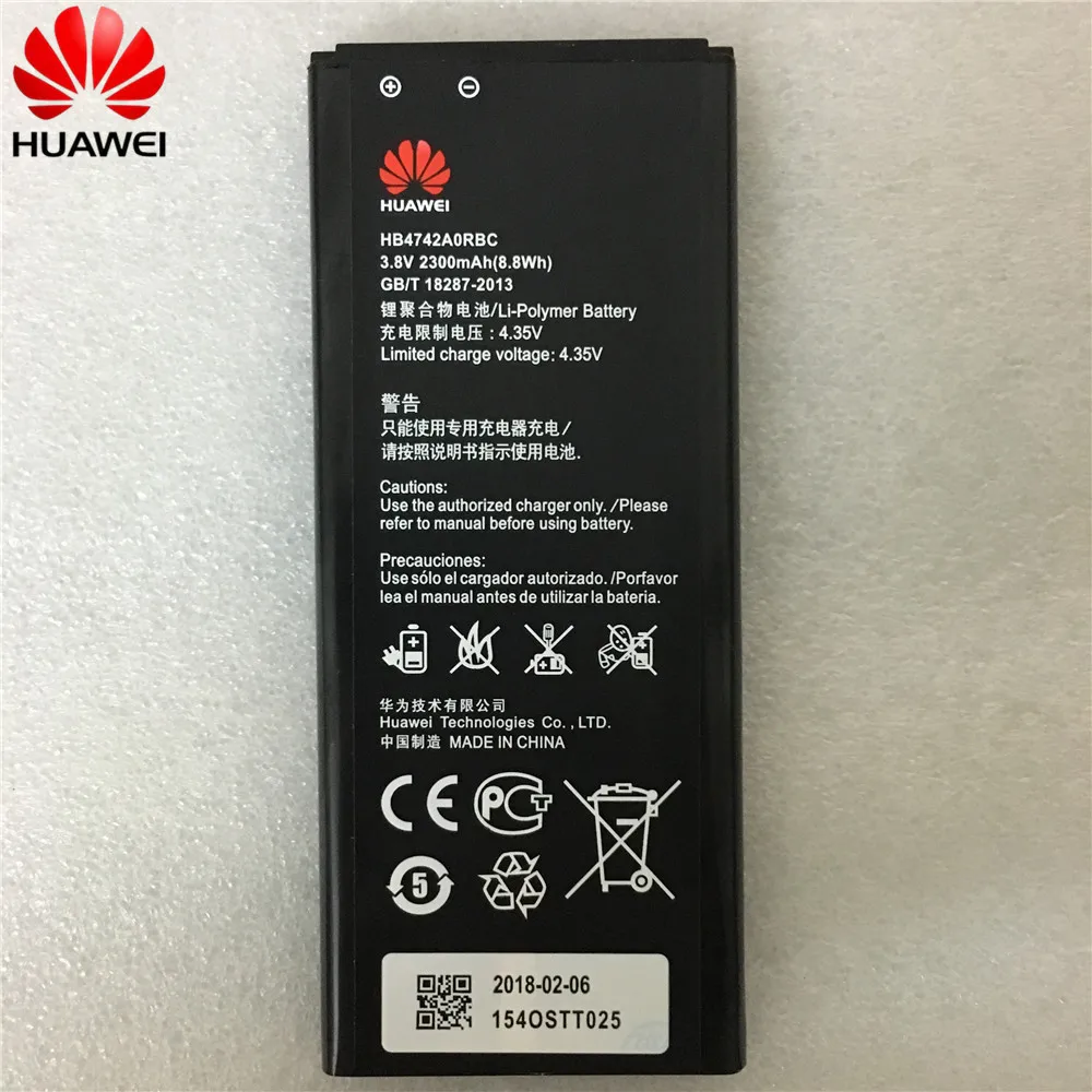 

Original Battery HB4742A0RBC For Huawei Honor 3C G630 G730 G740 H30-T00 H30-T10 H30-U10 H30 Battery High Capacity 2300mAh