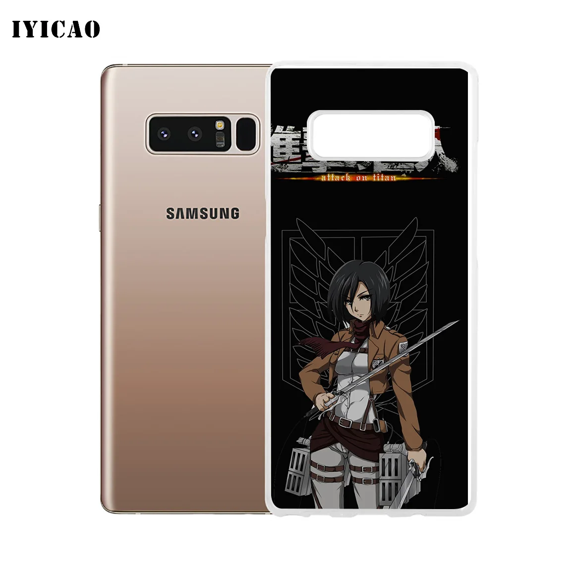 IYICAO Attack On Titan Mikasa Ackerman Мягкий силиконовый чехол для телефона Samsung A5 A6 Plus A7 A8 A9 J3 J5 J7
