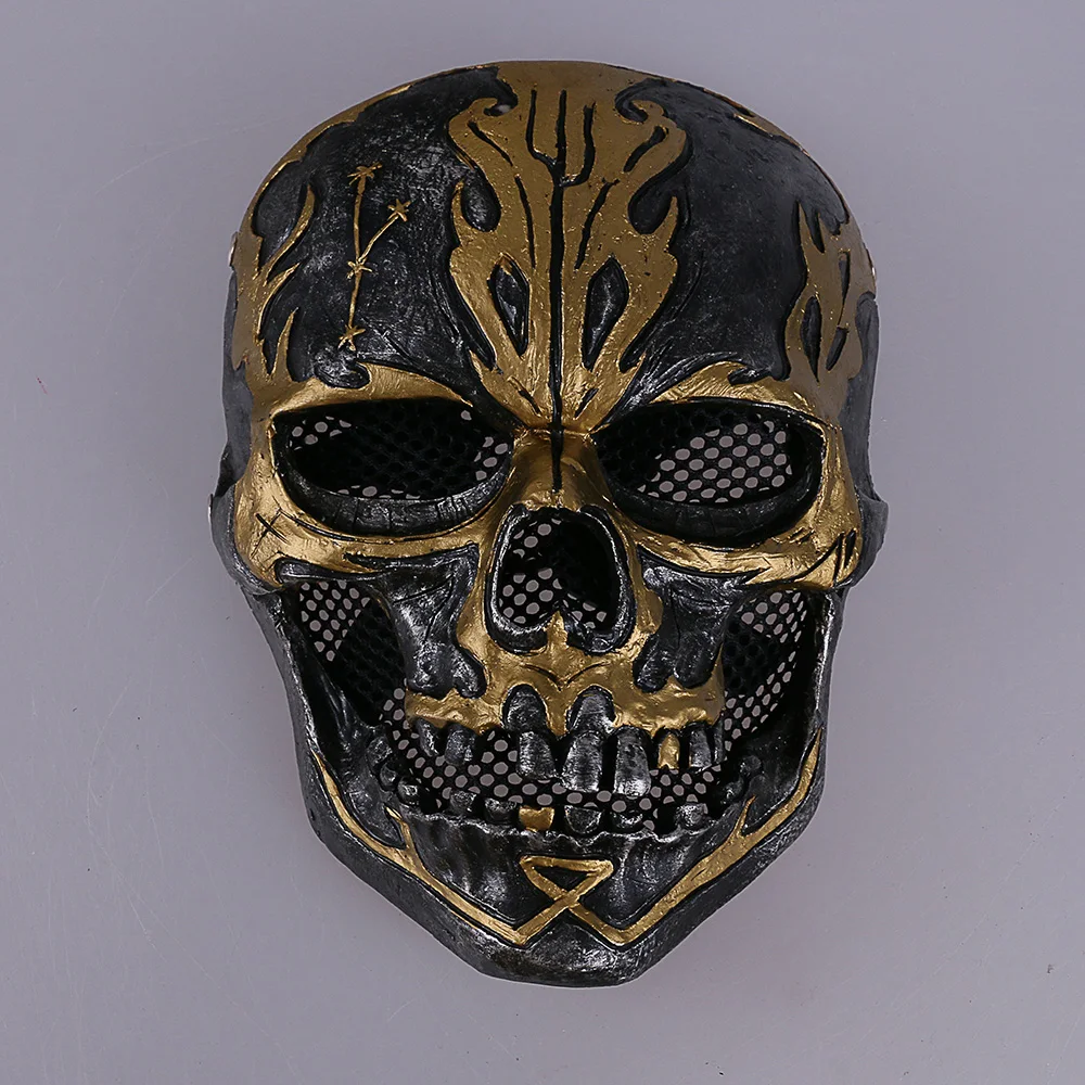 2017 Movie Pirates of the Caribbean Mask Dead Men Tell No Jack Sparrow scary skull Mask Adult Resin Cosplay  Halloween Party (4)