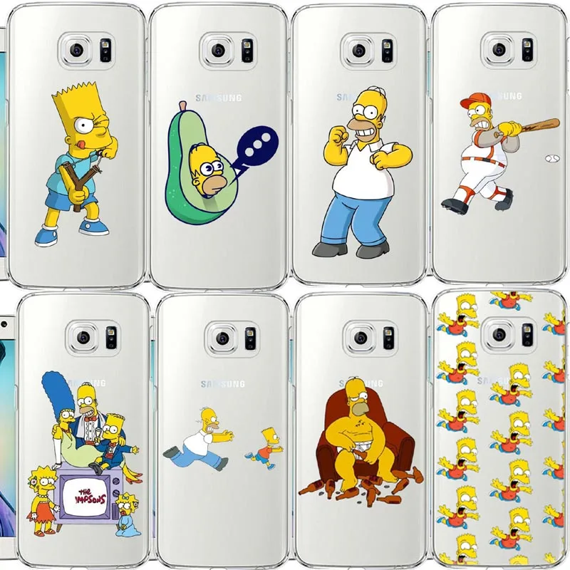 

LISHE The Simpson TPU Soft Case For Samsung S4 S5 S6 S7 S6Edge S8 S9 S8Plus NOTE 2 3 4 5 8 9